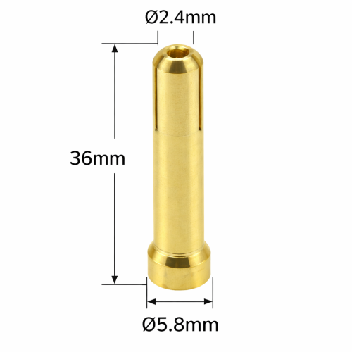 QQ150 TIG COLLET 2.4MM BRASS